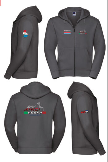 Personalized Zipped Hood Amici  Rusell